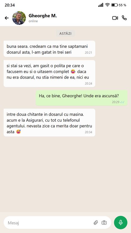 Un domn povestește că a terminat dosarul în trei seri