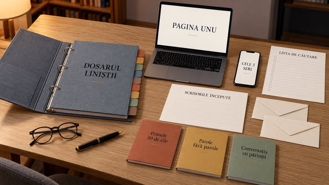 Pachetul complet: dosarul, planul, scrisorile și cele trei cadouri, pe calculator, pe telefon și printate