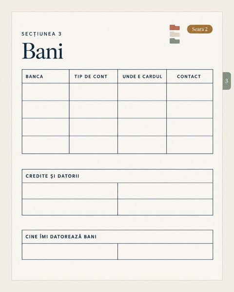 Secțiunea 3: Bani